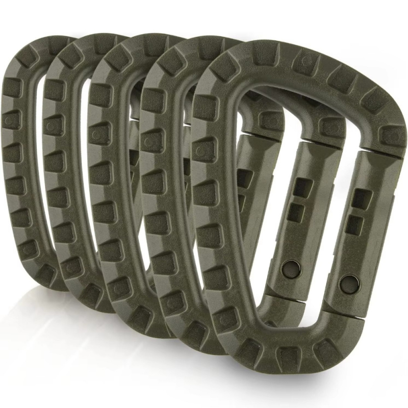 Chain Quick Link - 2/5/16Pcs 전술 Carabiner 세트 플라스틱 강철
