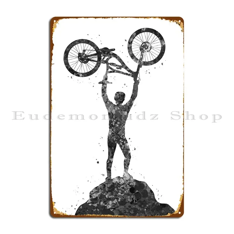다운힐 산악 자전거 금속 플라크 클럽 벽 장식 펍 디자 - Mountain Biking Europe 리뷰 및 가격