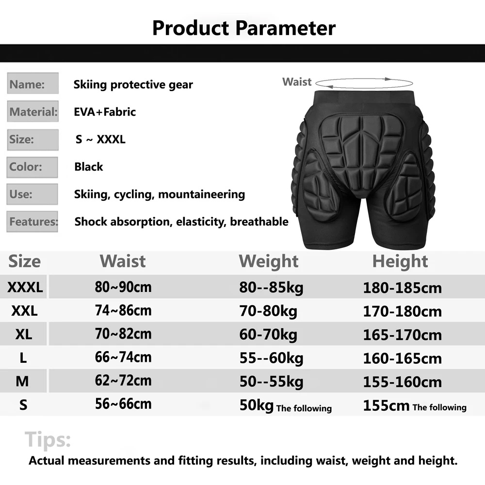 새로운 스키 반바지 스케이트 엉덩이 보호대 스키 스노우 - Mountain Biking Elbow Pads 리뷰 및 가격
