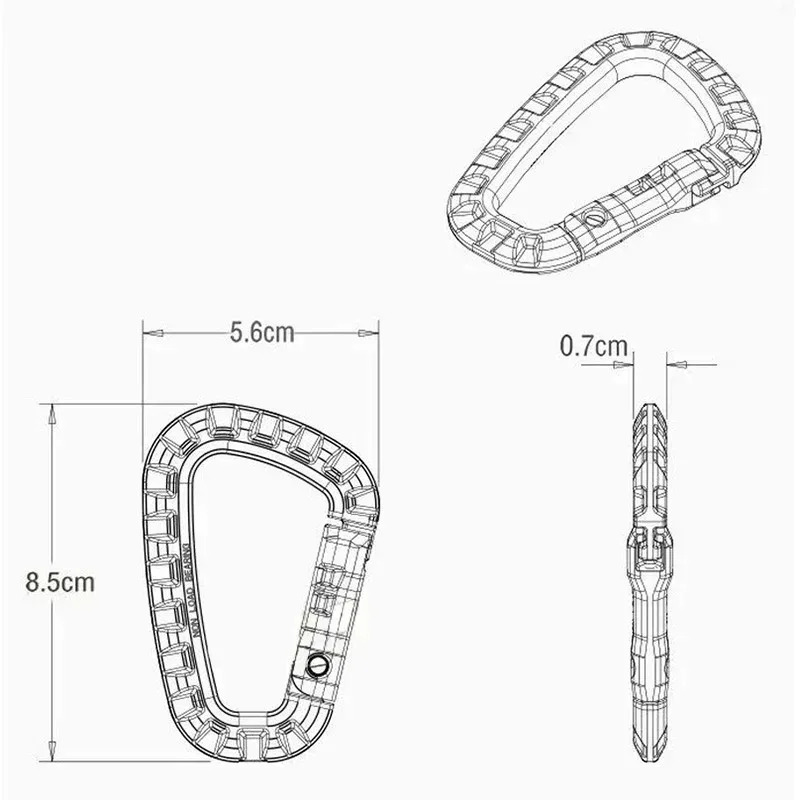 2/5/16Pcs 전술 Carabiner 세트 플라스틱 - Chain Quick Link 리뷰 및 가격